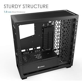 Amazon.co.jp: anidees AI Raider XL フルタワー 強化ガラス XL